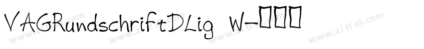 VAGRundschriftDLig W字体转换